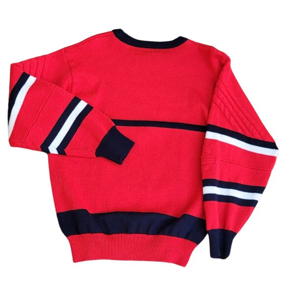 RARE! Vintage FILA Sweater with Front Pocket, Stitched Elbow Detail, Size Medium - Picture 13 of 16